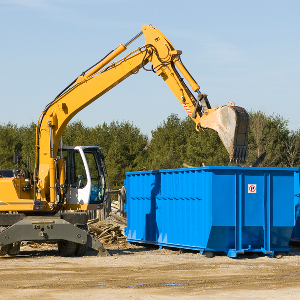 what size residential dumpster rentals are available in Five Points CA